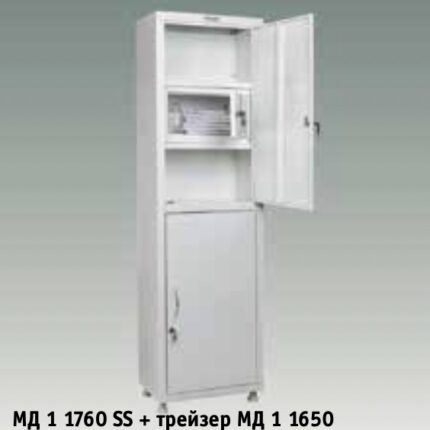 Медицинский шкаф одностворчатый. Серия: "МД 1 1760 R"